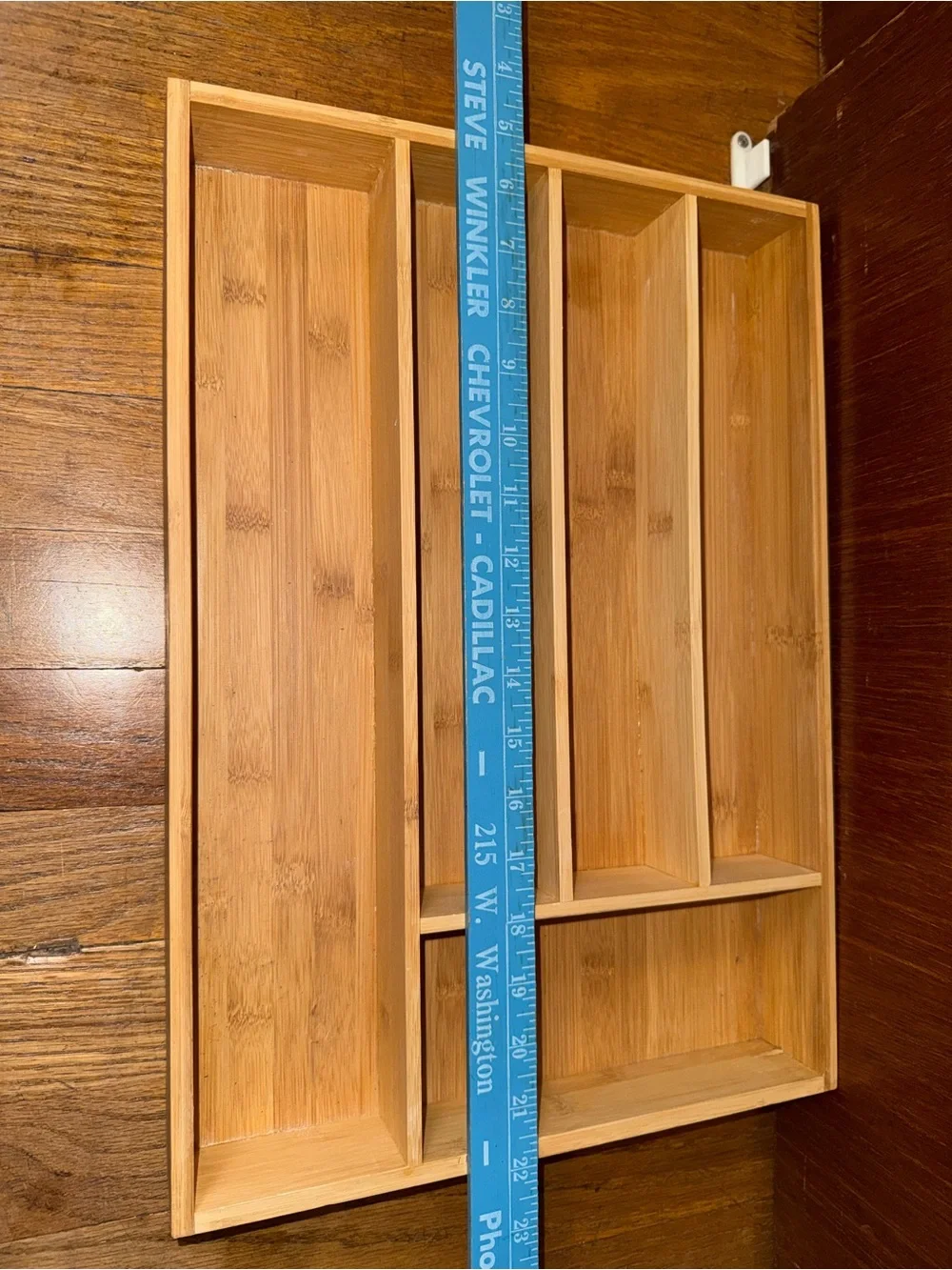 Bamboo Cutlery Drawer Organizer - Natural